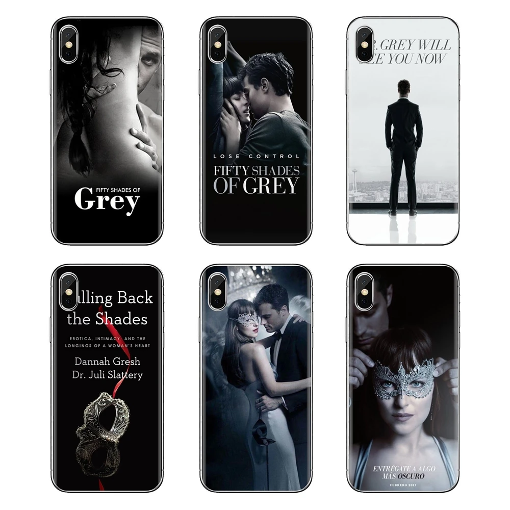Soft Transparent Cases fashion 50 Fifty Shades Of Grey Sex For iPod Touch Apple iPhone 4 4S 5 5S SE 5C 6 6S 7 8 X XR XS Plus MAX |