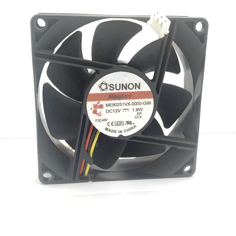 

SUNON brand ME80251VX-0000-G99 8cm DC 12V 1.9W 3-lines 80x80x25mm Server Square cooling Fan