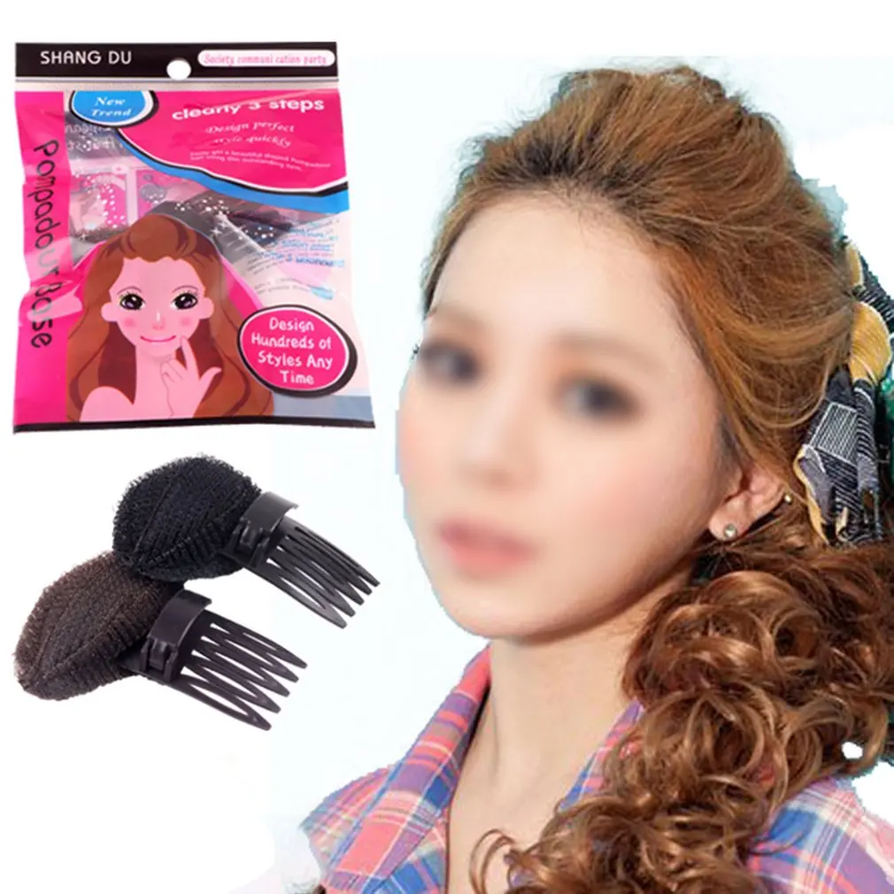 Компактная объемная заколка для волос Bouffant гребень конского хвоста пушистая