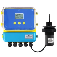 4 to 20ma rs485 dual outputs ultrasound water level meter 15 meter range with lcd display 24 vdc power ultrasonic sensor