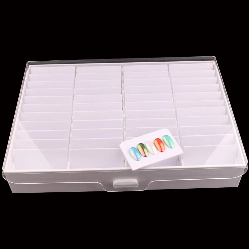 44 сетки пустая коробка для маникюра ногтей Чехол держатель дизайна наконечники