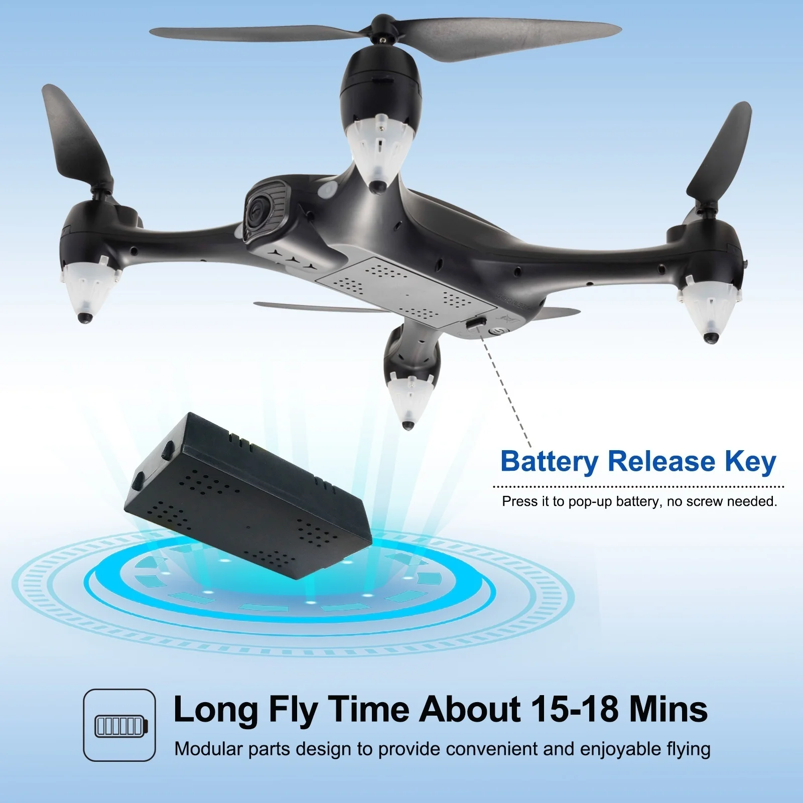 Дрон с 5G камерой FPV HD 1080P видео GPS автоматическое возвращение объемного полета 200 м