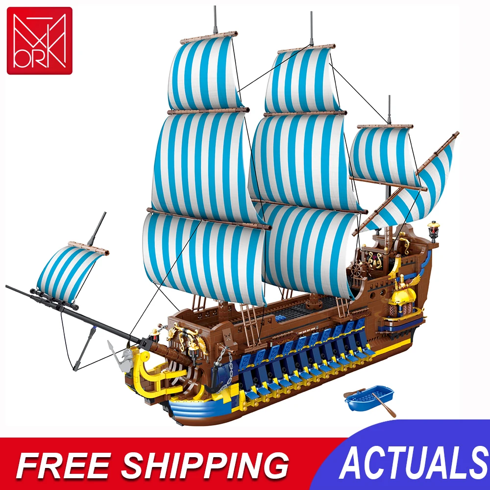 

Building Blocks Sailing Ship Brick Set Sea Bricks Boat Exploration City Military Boat Model Kit Toys For Child Birthday Gifts