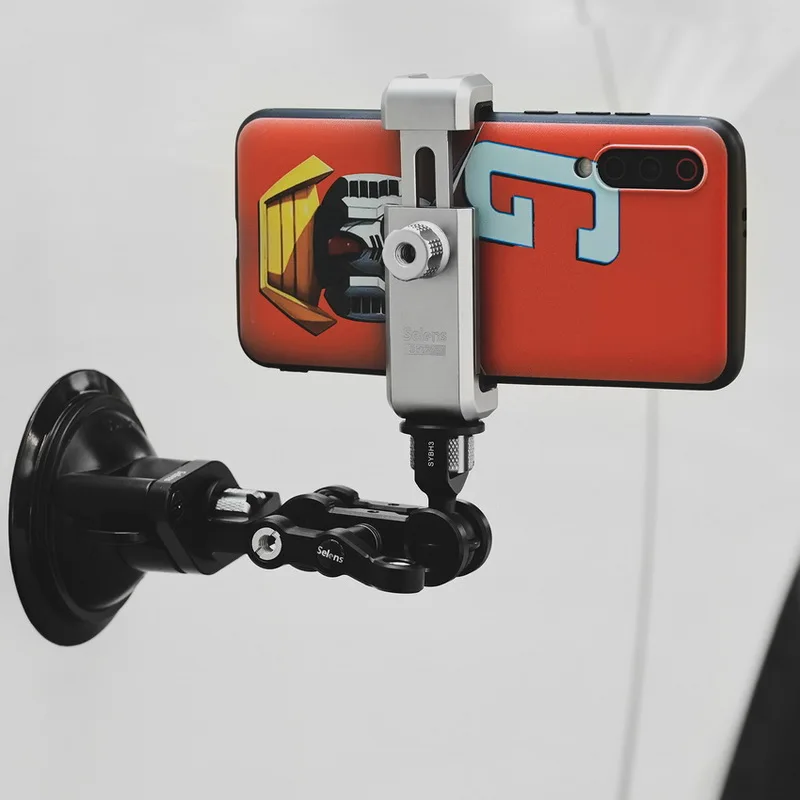 Держатель для экшн-камеры Selens SSP-3 крепление Dji Osmo Action Gopro Eken присоска держатель