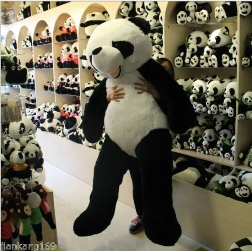 

72" Giant Panda Plush Toy PP Cotton Stuffed Animal Plush Pillow Friend's Birthday Gift Big Plush Panda Teddy Bear Doll