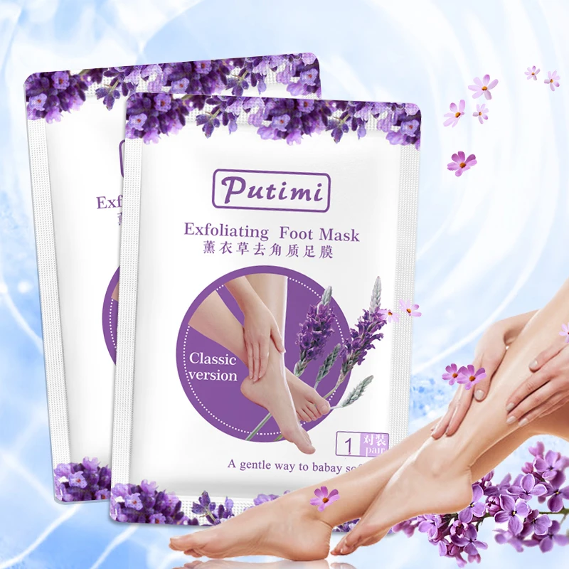 

PUTIMI Moisturizing Hand Mask Whitening Skin Care Spa Hand Gloves Exfoliating Foot Mask Peeling Dead Skin Socks for Pedicure
