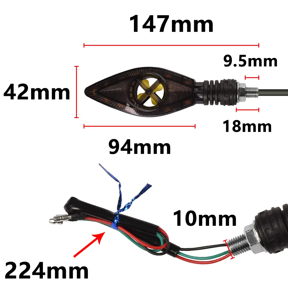 Мотоциклетные указатели поворота со встроенным реле вспышки для Honda XL1000 V Varadero gl1500 transalp XLT600.