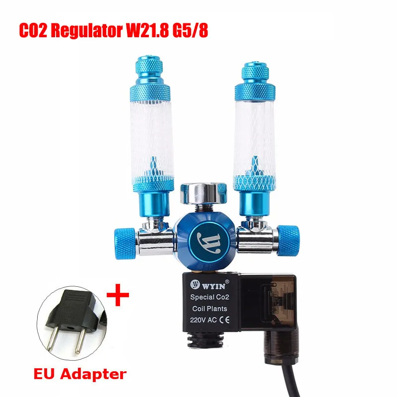 Магнитный соленоидный контрольный клапан 1 комплект аквариумный регулятор CO2 220 В