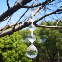 5pcslot crystal ball prism glass chandelier crystal parts hanging pendant lighting ball suncatcher wedding party home decor