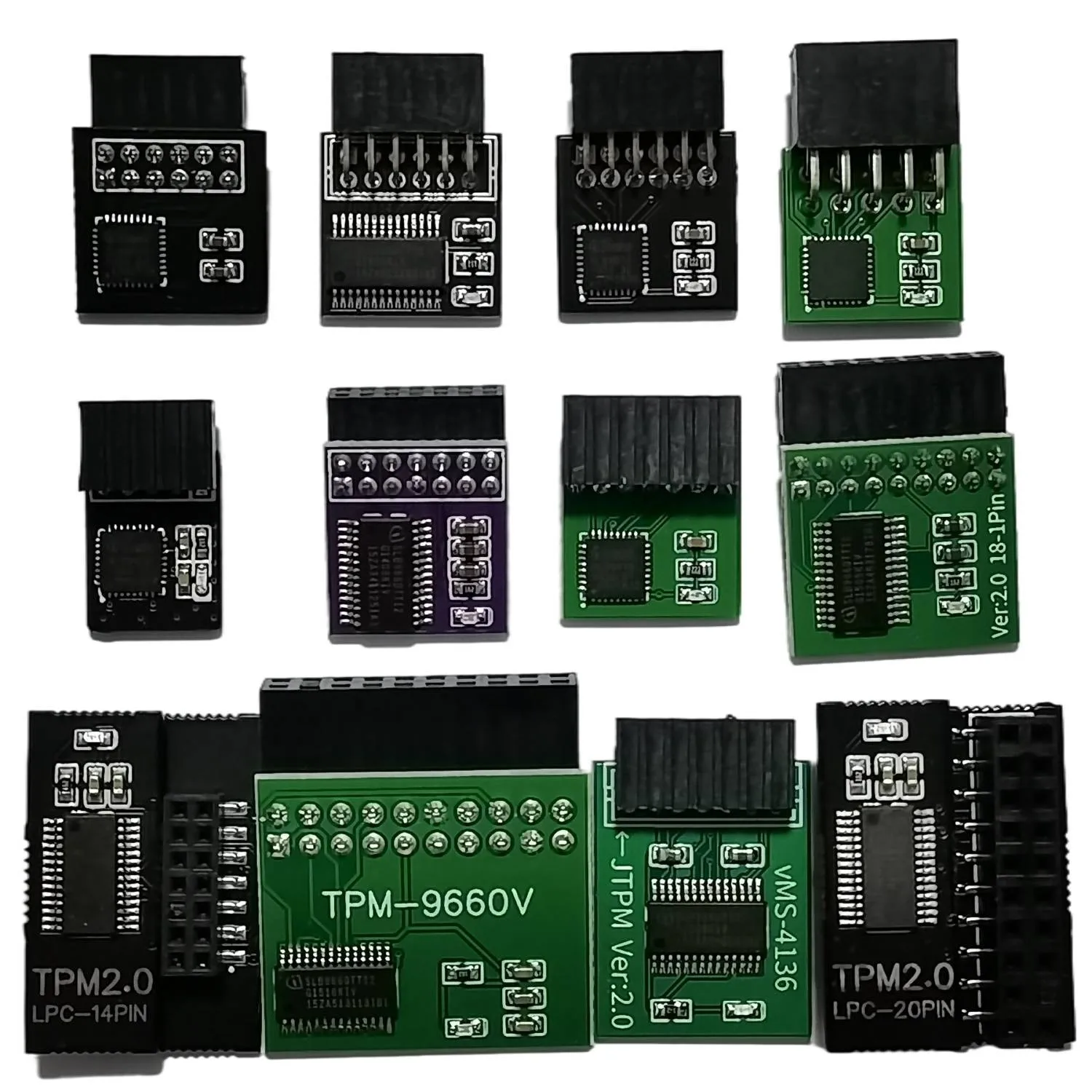 

TPM 2.0 Encryption Security Module Remote Card Windows 11 Upgrade LCP SPI TPM2.0 Module 12 To 20pin for Multi-brand Motherboards