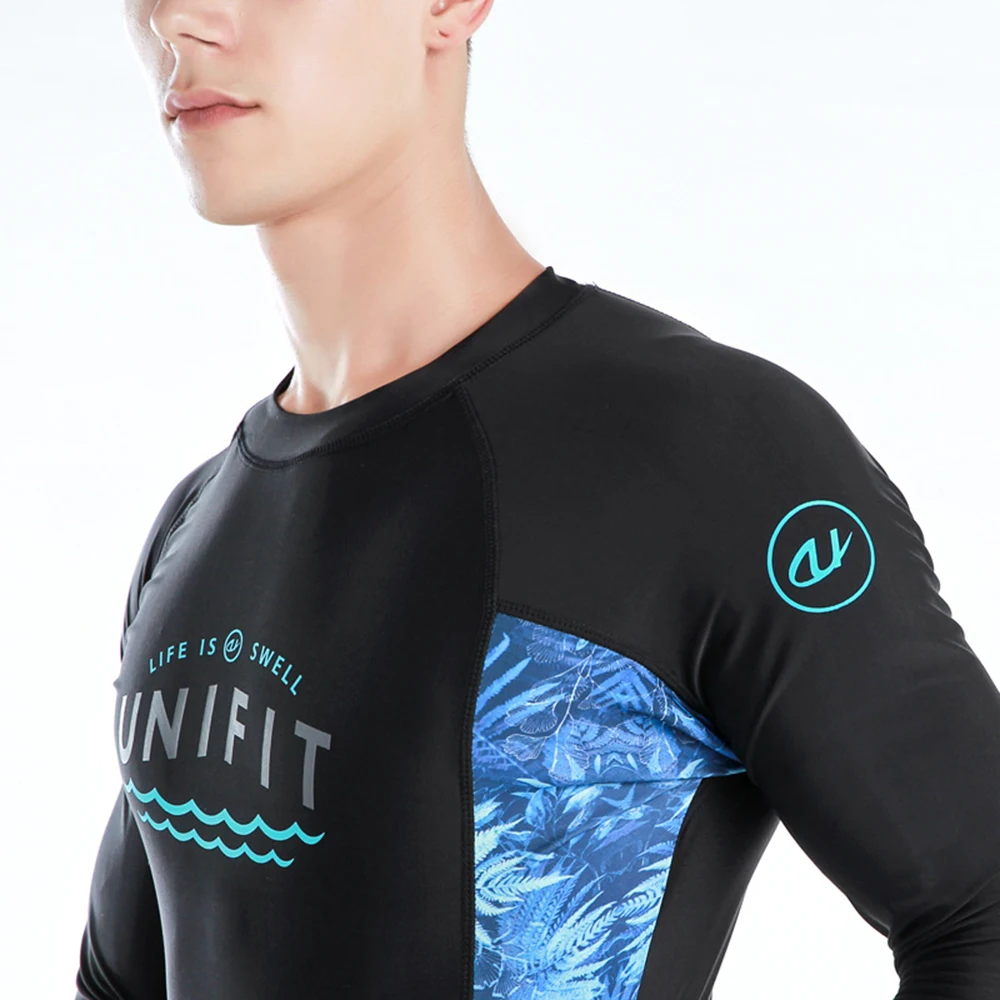 Купальник мужской с защитой от УФ-лучей пляжная одежда для плавания длинным