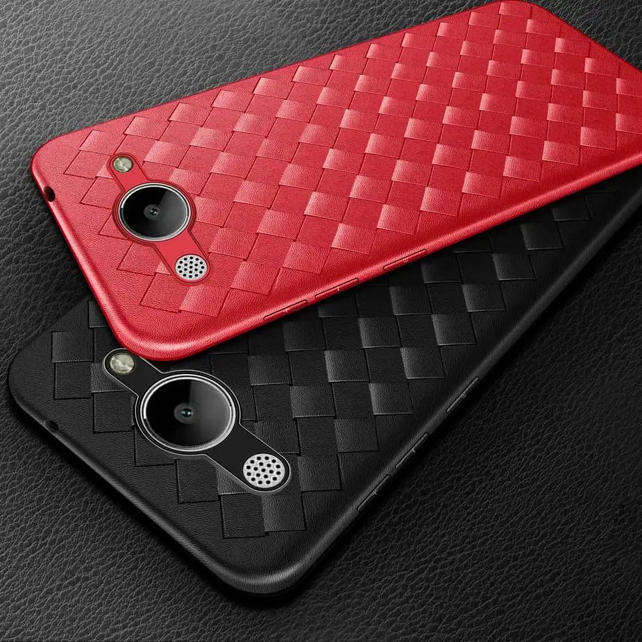 Роскошный Плетеный чехол для Huawei Y3 2017 мягкий силиконовый задняя крышка из ТПУ Женский телефона 3|Бамперы| |