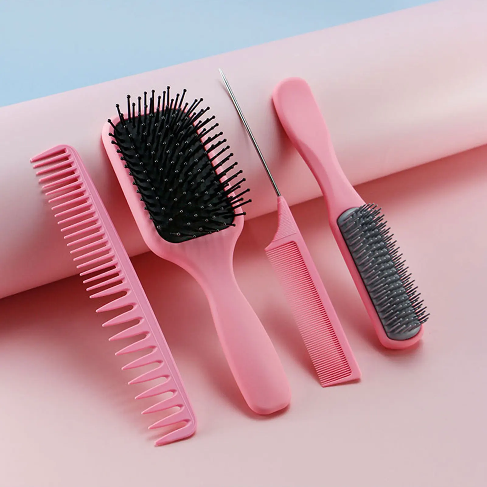 

4 шт щетка для волос комплект нарисованной длинноволосой девочкой головы массаж на воздушной подушке гребень двойной зуб текстура гребень ...