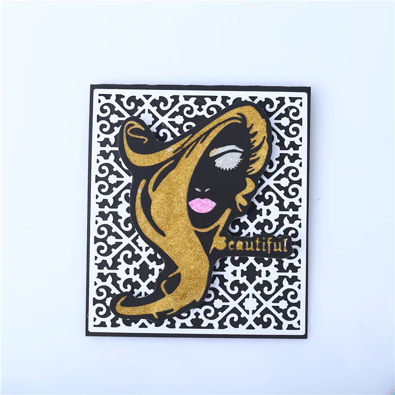 DiyArts длинные волосы женские металлические резные штампы резак нож форма для
