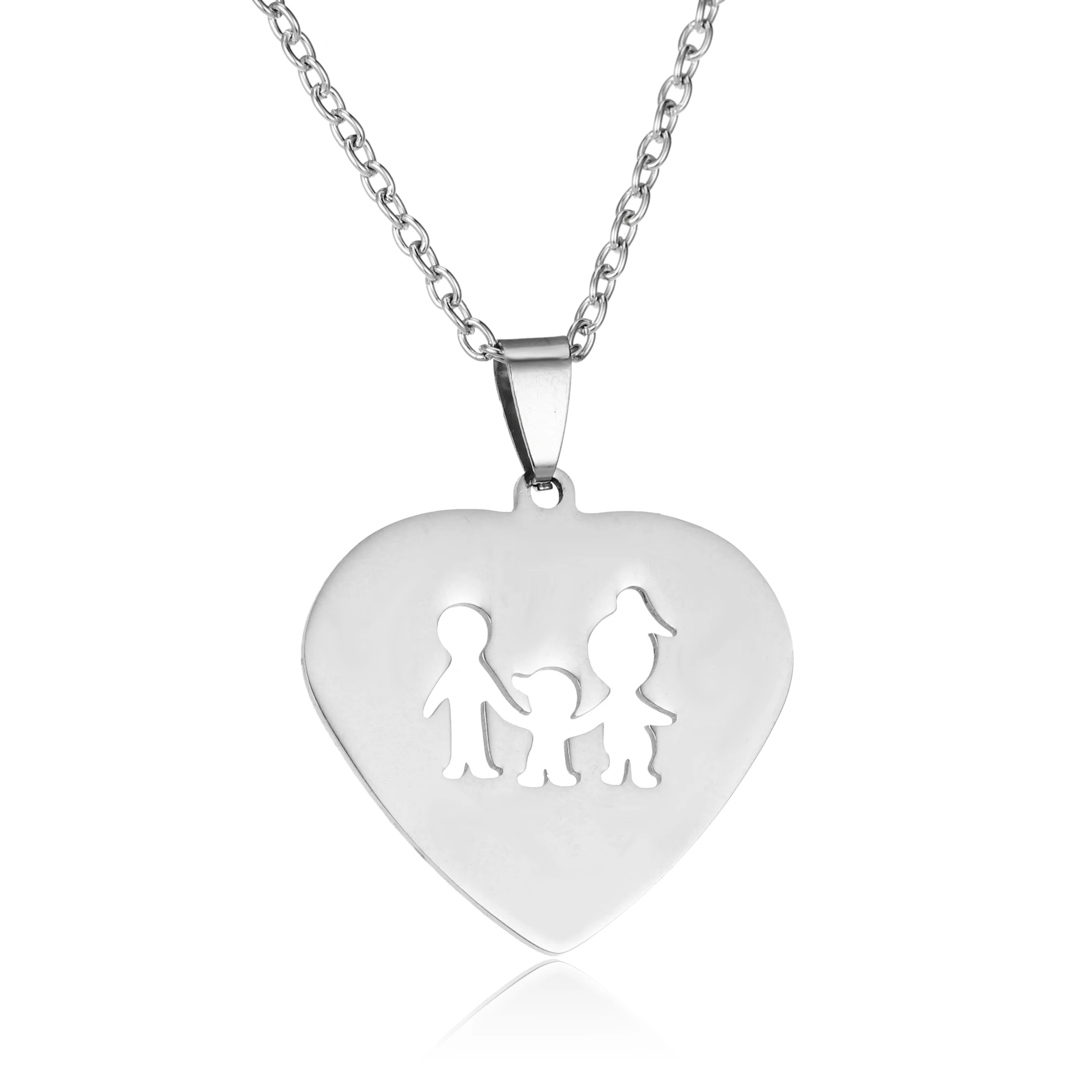 Ожерелье с подвеской в виде сердца для мамы дочки папы и сына вечеринки честь Дня