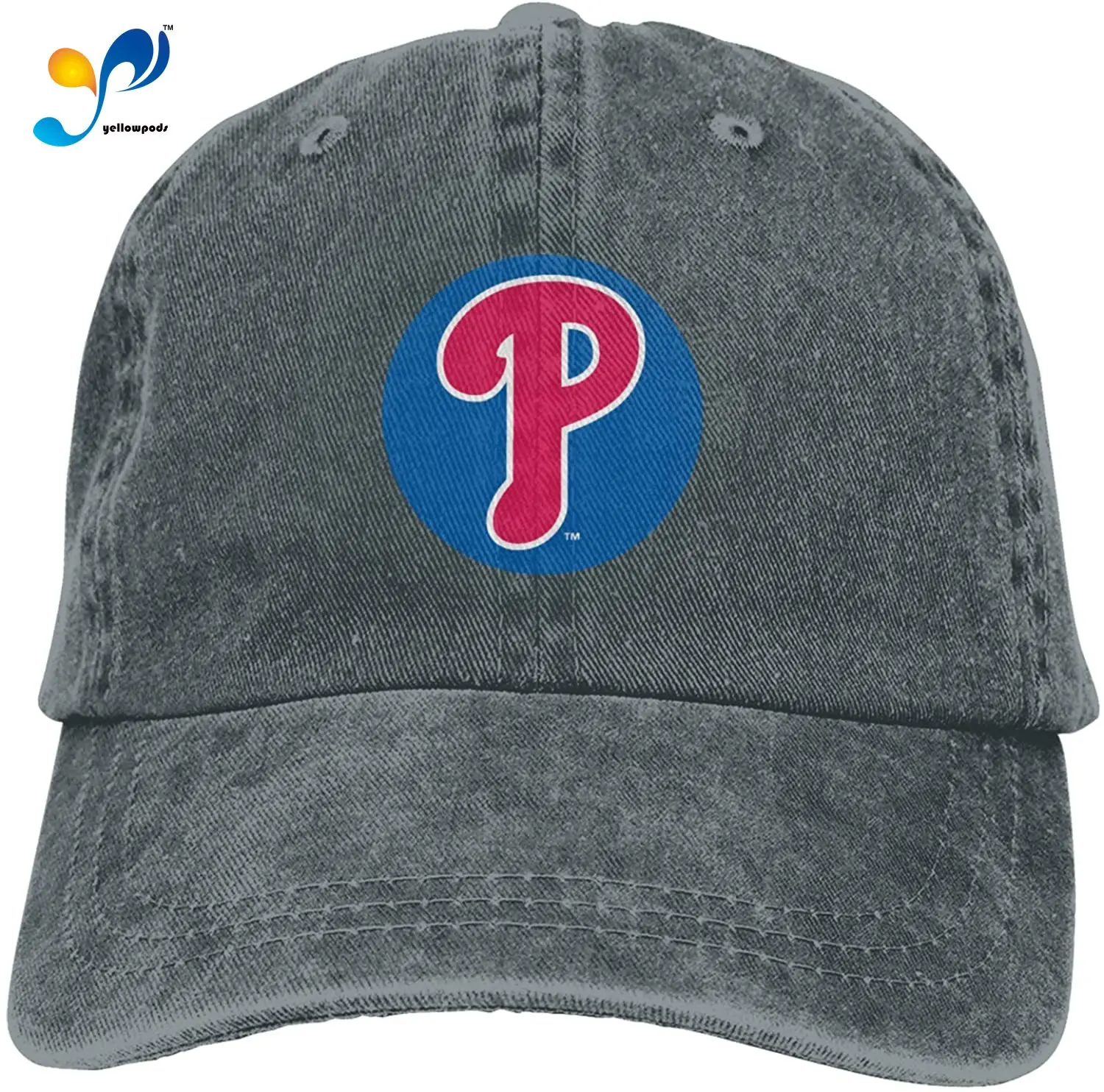 

Philadelphia Baseball Phillie Sandwich Cap Denim Hats Baseball Cap Adult Cowboy Hat