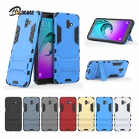 armor case for samsung galaxy j6 prime 2018 shockproof robot stand silicone rubber hard back cover for j6 plus 2018 full coque