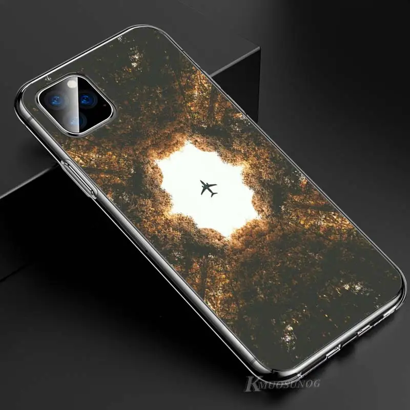 Прозрачный ТПУ чехол самолет для iPhone 11 11Pro XS MAX XR X 8 7 6S 6 Plus 5S чехол для телефона - Цвет: Style 13