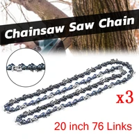 3pcs 20 inch 76 drive link chainsaw saw chain blade wood cutting parts 62cc 0 325 model smooth mill chains for cutting lumbers