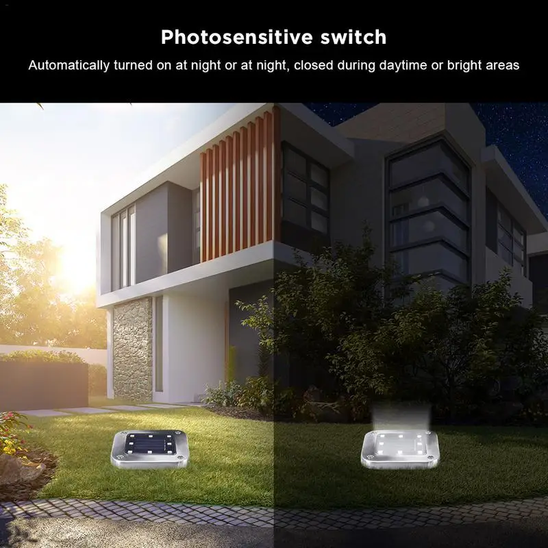 Светильник на солнечной энергии 8 светодиодов водонепроницаемый для