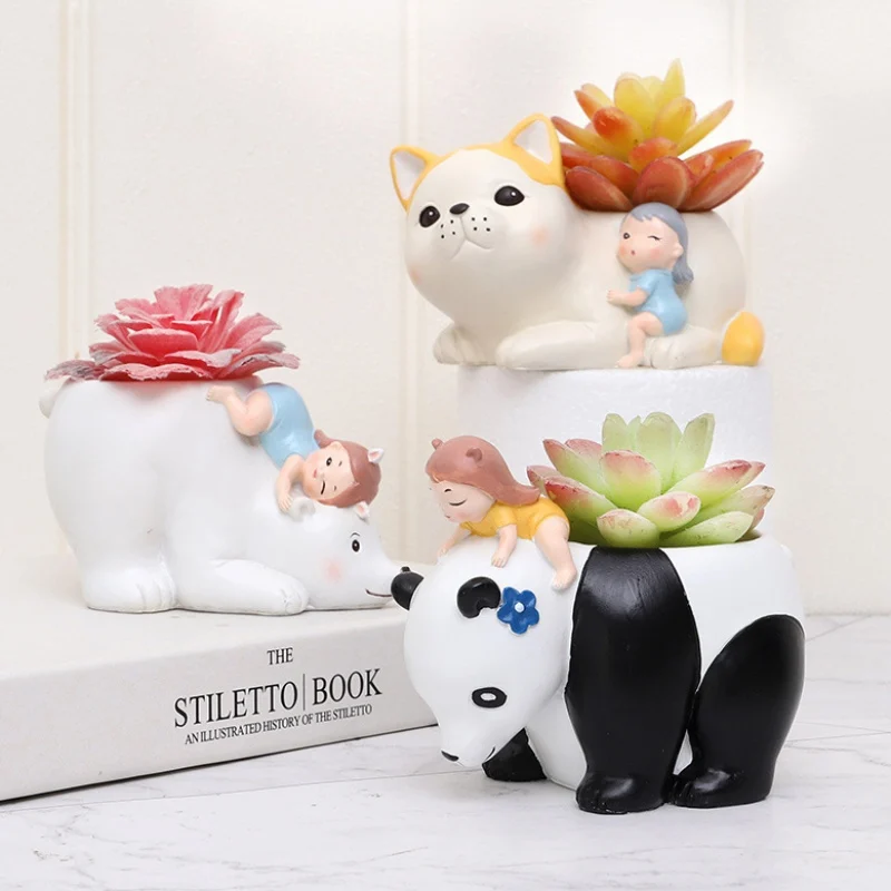 

R7A9W6 Ling Cong Dream Language Flower Pot-Cat Hot Sale 2021