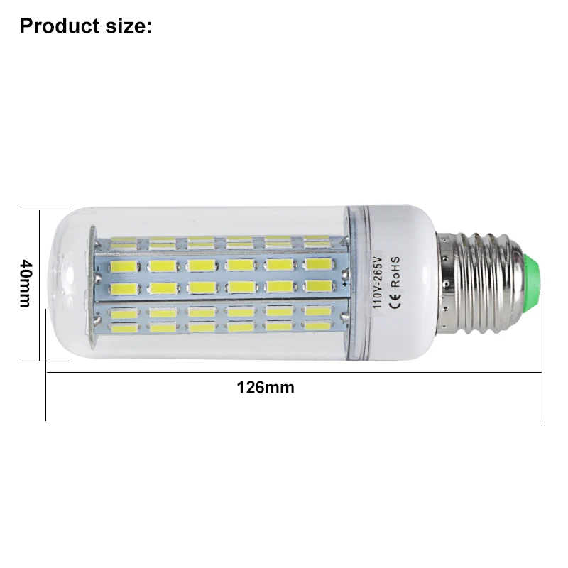 Bombilla led e27 кукурузная лампа 20 Вт Супер яркая 110 В 220 В энергосберегающая лампа для домашнего освещения 7030 78 светодиодов E 27 2200 люмен освещение