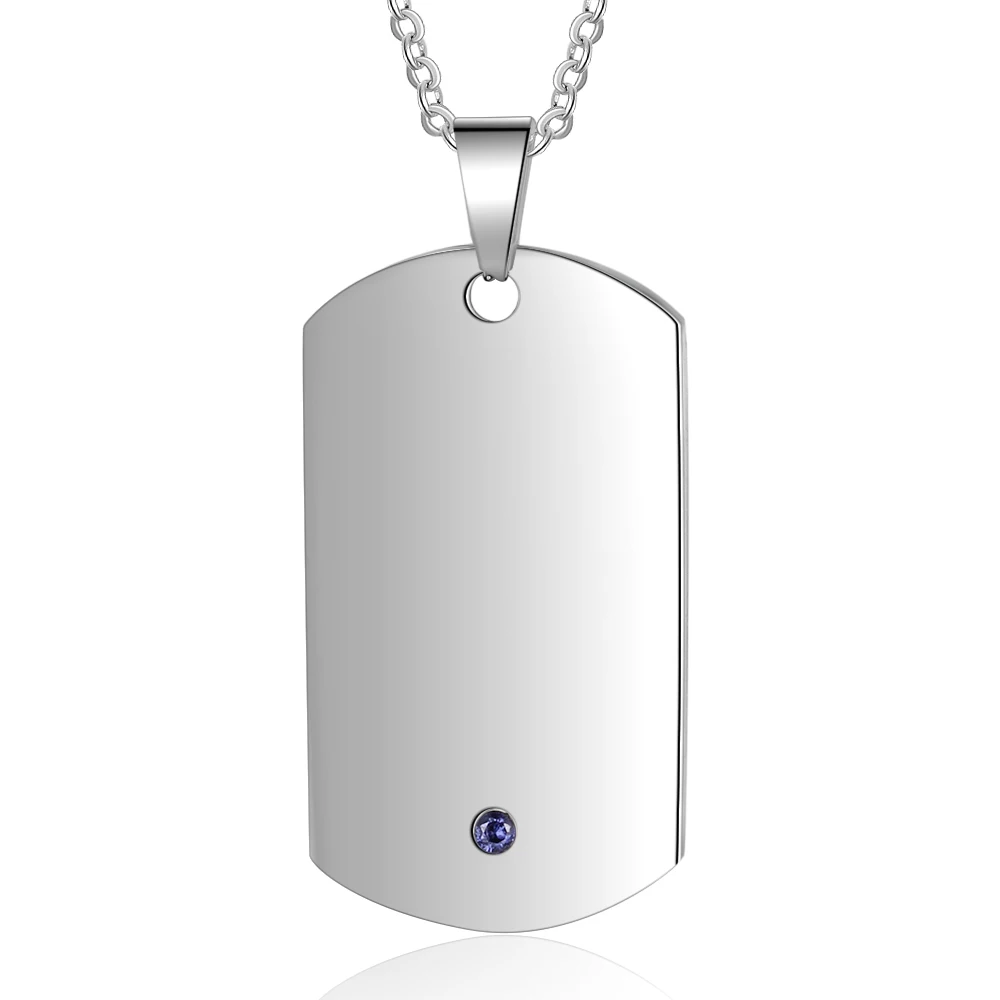 Ожерелье из нержавеющей стали с гравировкой на заказ армейская бирка для собаки