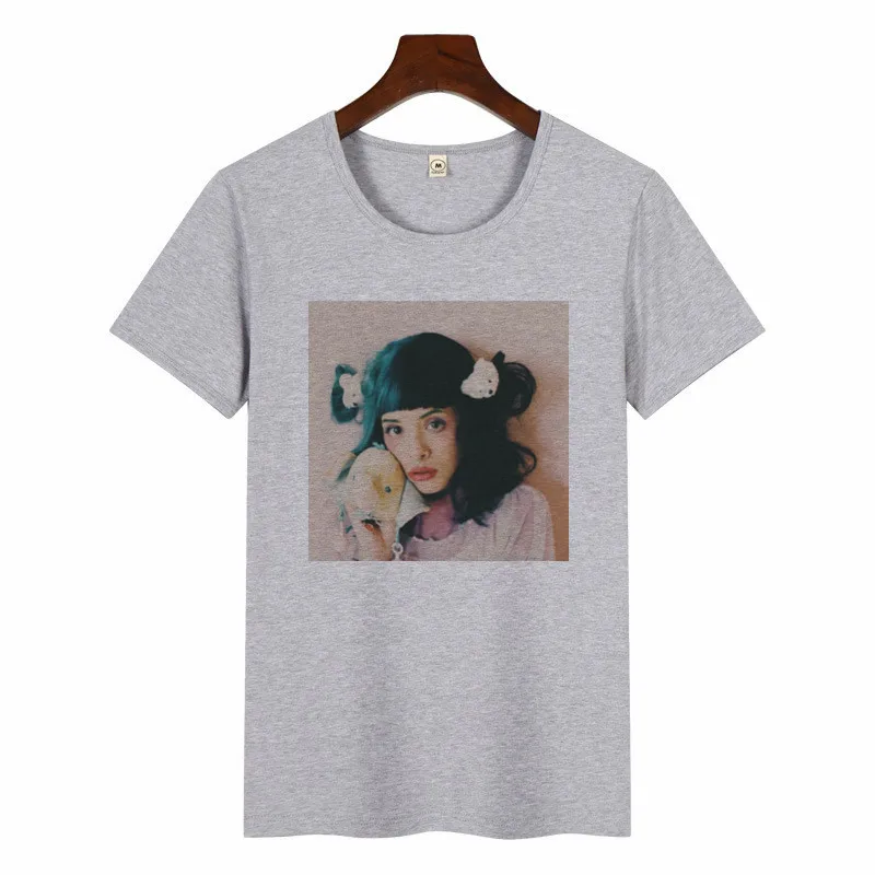 p1411I-grey Cry Baby, Мелани Мартинес, модные топы, футболки, футболка, Женская Повседневная футболка с круглым вырезом, забавная, Harajuku, эстетическая женская футболка - Цвет: p1411I-grey
