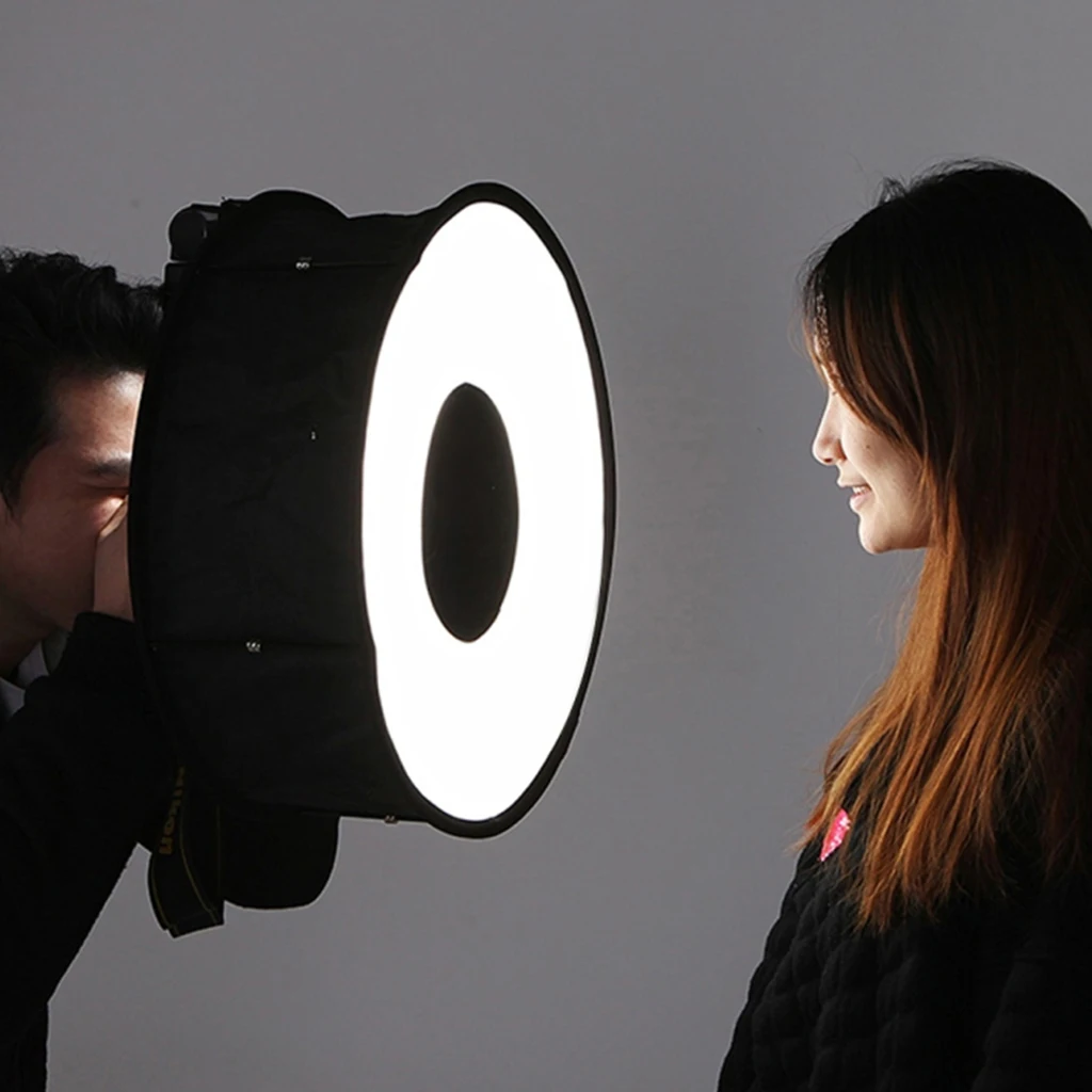 Рассеиватель для макросъемки Круглый складной диффузор вспышки фонарика