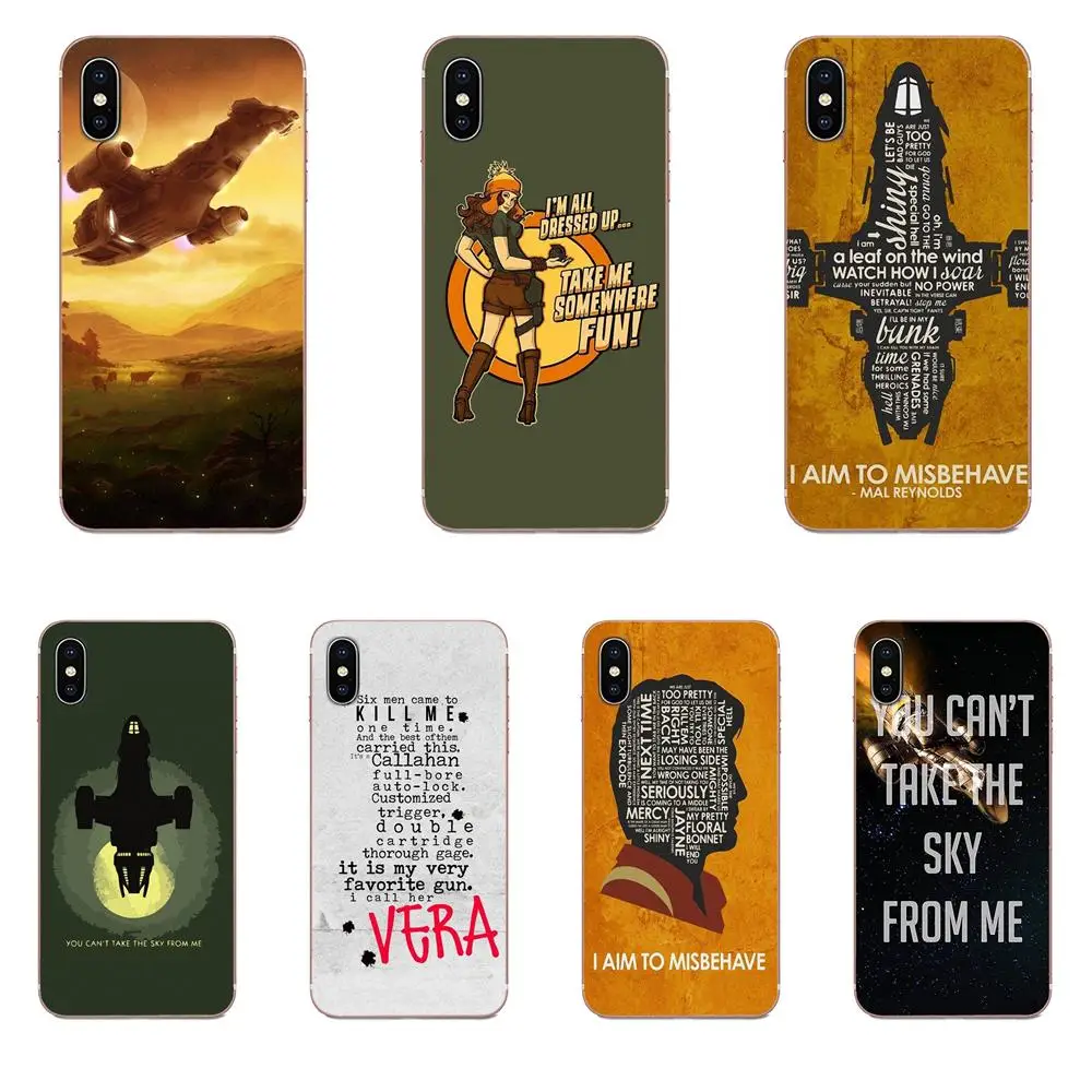 Для Apple iPhone 4 4S 5 5C 5S SE SE2 6 6S 7 8 11 Plus Pro X XS Max XR мягкие чехлы Чехлы Светлячок Serenity Quote