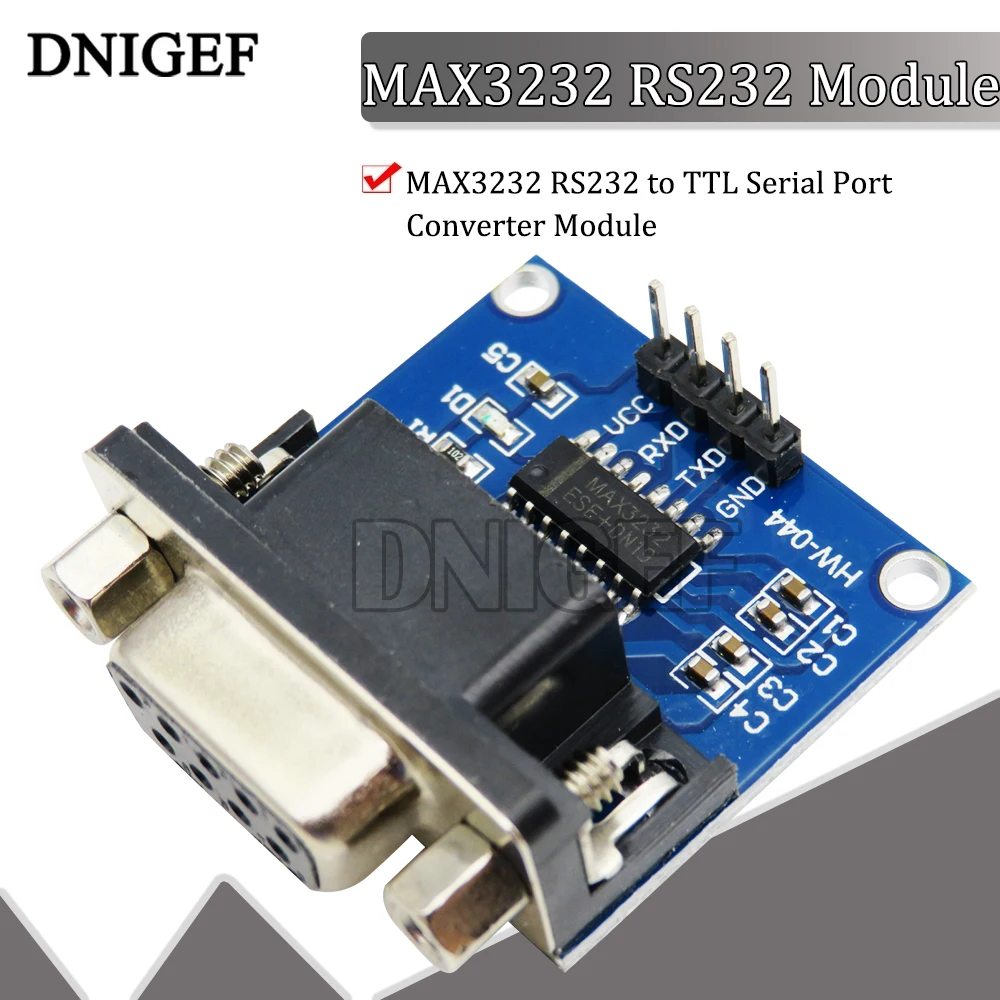 MAX3232 RS232 to TTL Serial Port Converter Module Female DB9 Connector MAX232 Flashing Board