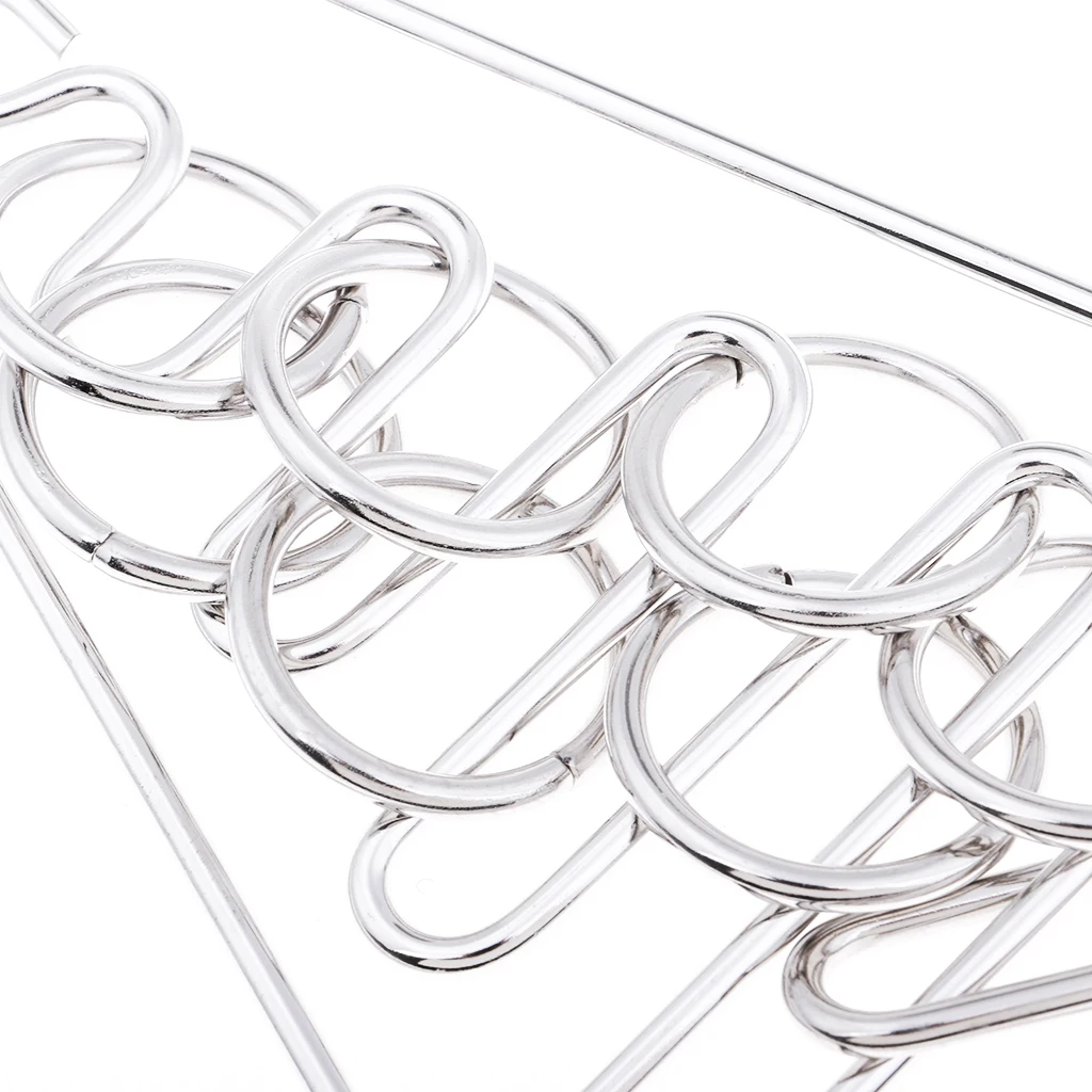 Металлическая проволочная головоломка IQ тест на мозги игрушка из колец