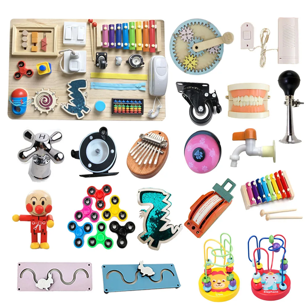 Детская занятая доска игрушки для творчества детская Монтессори сенсорной