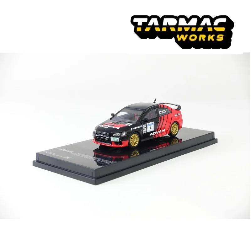 Tarmac работает 1: 64 Mitsubishi EVO X Advan гоночный литой модельный автомобиль
