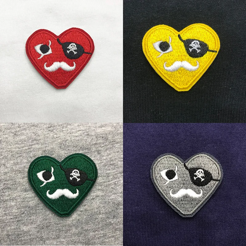 

Have Eyes Men Spring Autumn Knitwear Love Embroidery Heart Thin Cotton Cardigan Slim Pocket V-Neck Solid Collarless Sweater