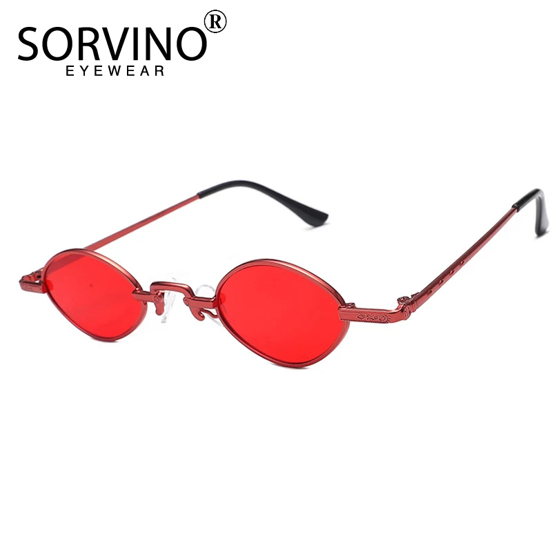 SORVINO дизайнерские маленькие красные Квадратные Солнцезащитные очки для женщин