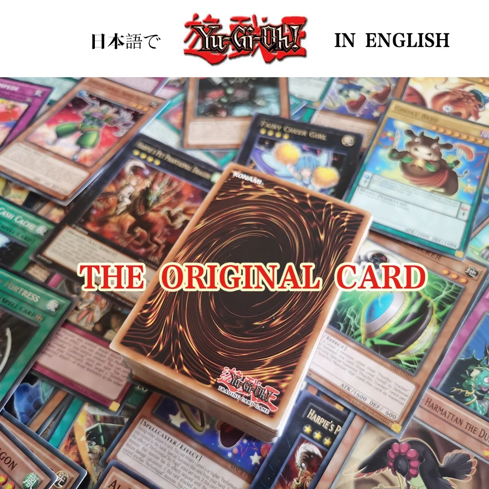 Настольная игра оригинальная версия YU GI OH 50 шт. 100% оригинальные карты Yugioh