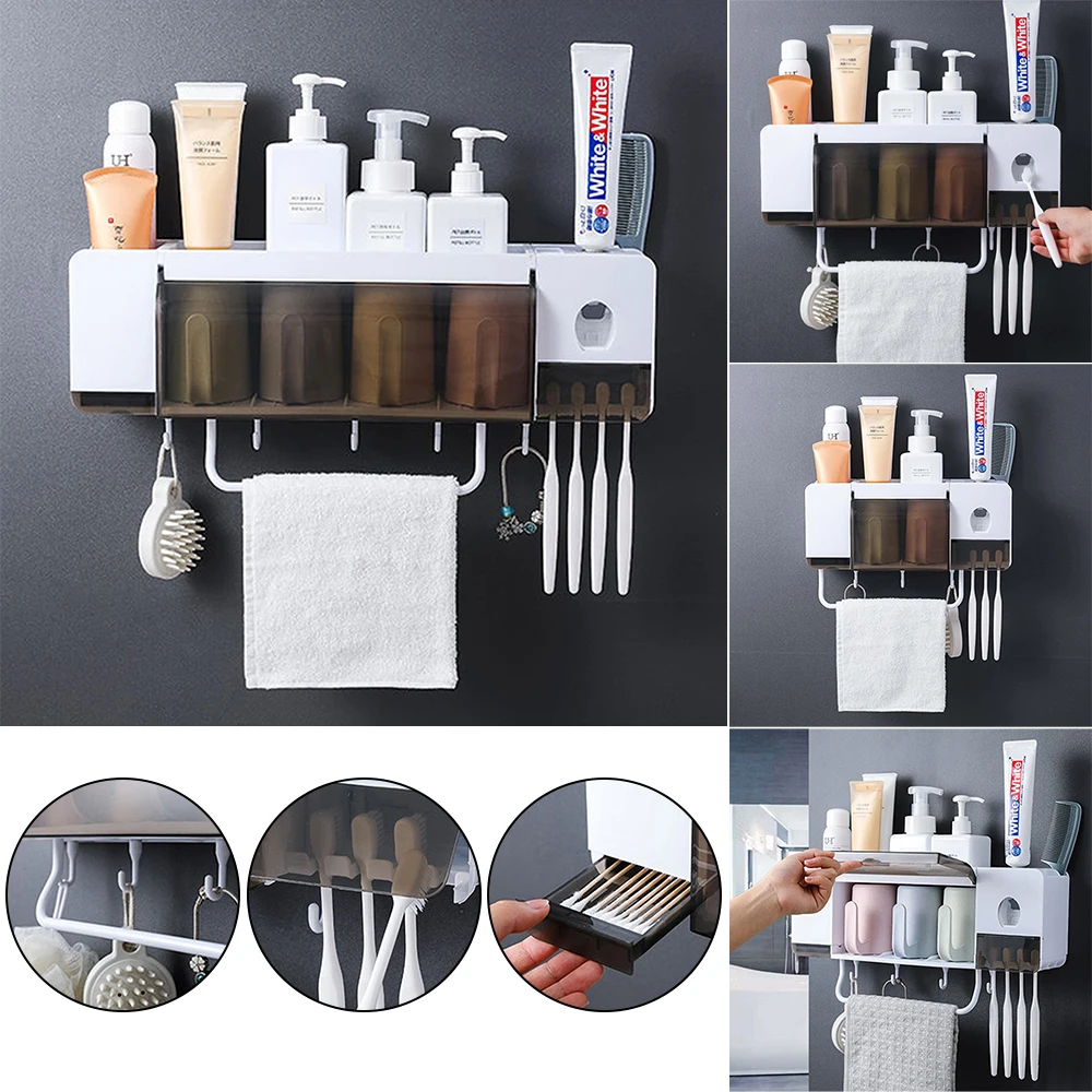 Ванна Полотенца держатель для зубной пасты и щетки соковыжималка Аксессуары