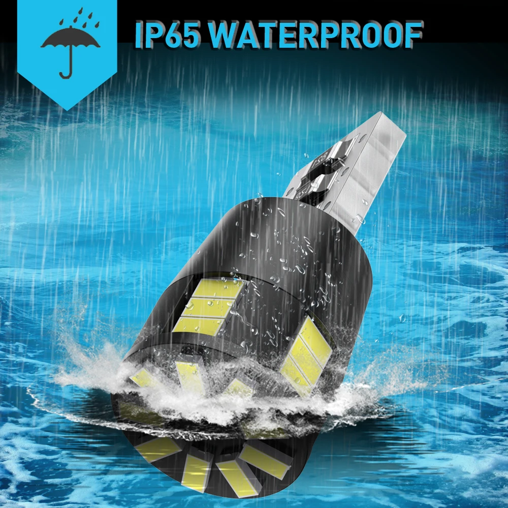 

A pack T10 Led Car Interior Bulb Canbus Error Free White 3014SMD LED 12V Car Side Wedge Light Parking Lamp Bulb Car Styling