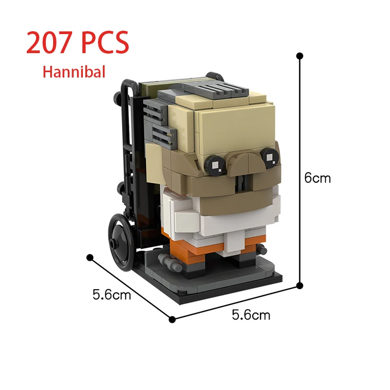 Buildmoc Bloks Brickheadz призрак солдат фильмы с героями мультфильмов набор моделей воинов