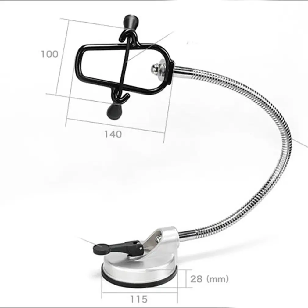 Hands Free Hair Dryer Holder 360 Degrees Rotation Flexible Hairdryer Organizing Stand Rack with Suction Cup |