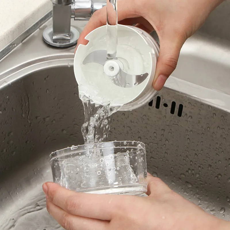 

Mini Garlic Chopper Manual Food Chopper Hand Pull Nut Food Processor and Onion Cutter Garlic Press Mincer Vegetable Grinder