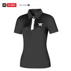 Женские рубашки-поло для гольфа с 3 пуговицами, 2 цвета
