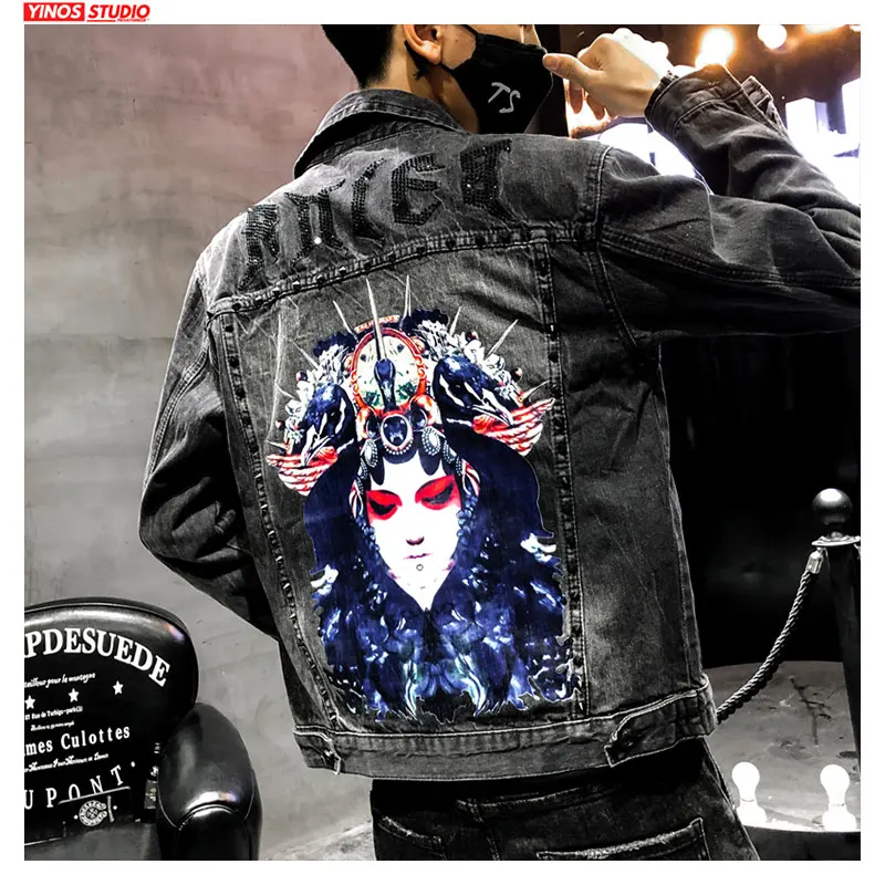 Прямая поставка осенние мужские пальто с карманами уличная джинсовая тонкая