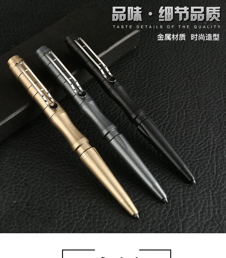 Металлическая ручка для самообороны, шариковая ручка stylo pennen boligrafos kugelschreiber canetas penna kalem, ручки для письма caneta 03695