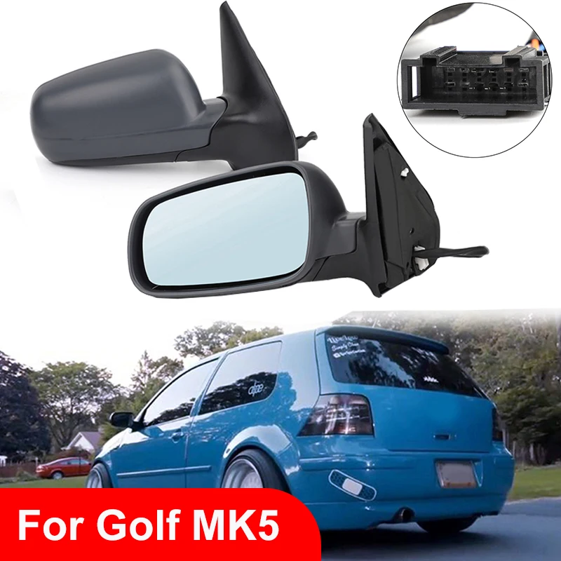 

Car-styling Heated Electric Wing Side Rear Mirror Replacement For VW Golf 4 Bora MK4 98-05 Jetta MK5 05-09 Car Accessories