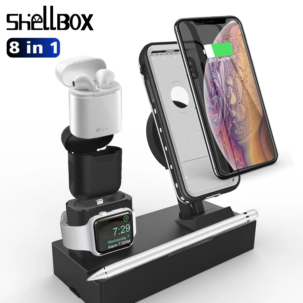 Многофункциональное Беспроводное зарядное устройство для iPhone 7 8 X XS MAX XR