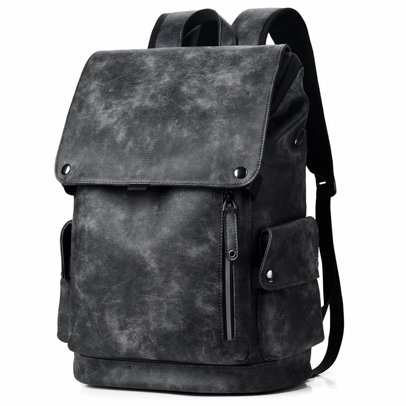 

PU Leather Backpack for Men Waterproof Laptop College School Backpack Bag Laptop Backpacks