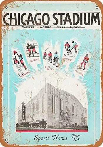 

Nonbrand 12 x 16 Aluminum Metal Sign - Vintage Look 1931 Chicago Stadium
