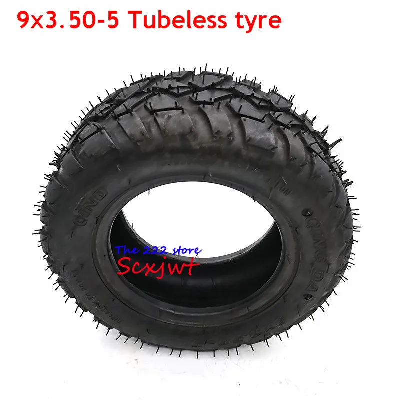 

New 9x3.50-5 Vacuum Tyre Tubeless Tire 9 Inch Wear-resisting Tyre for Electric Skateboard Scooter, Snow Sweepe Parts